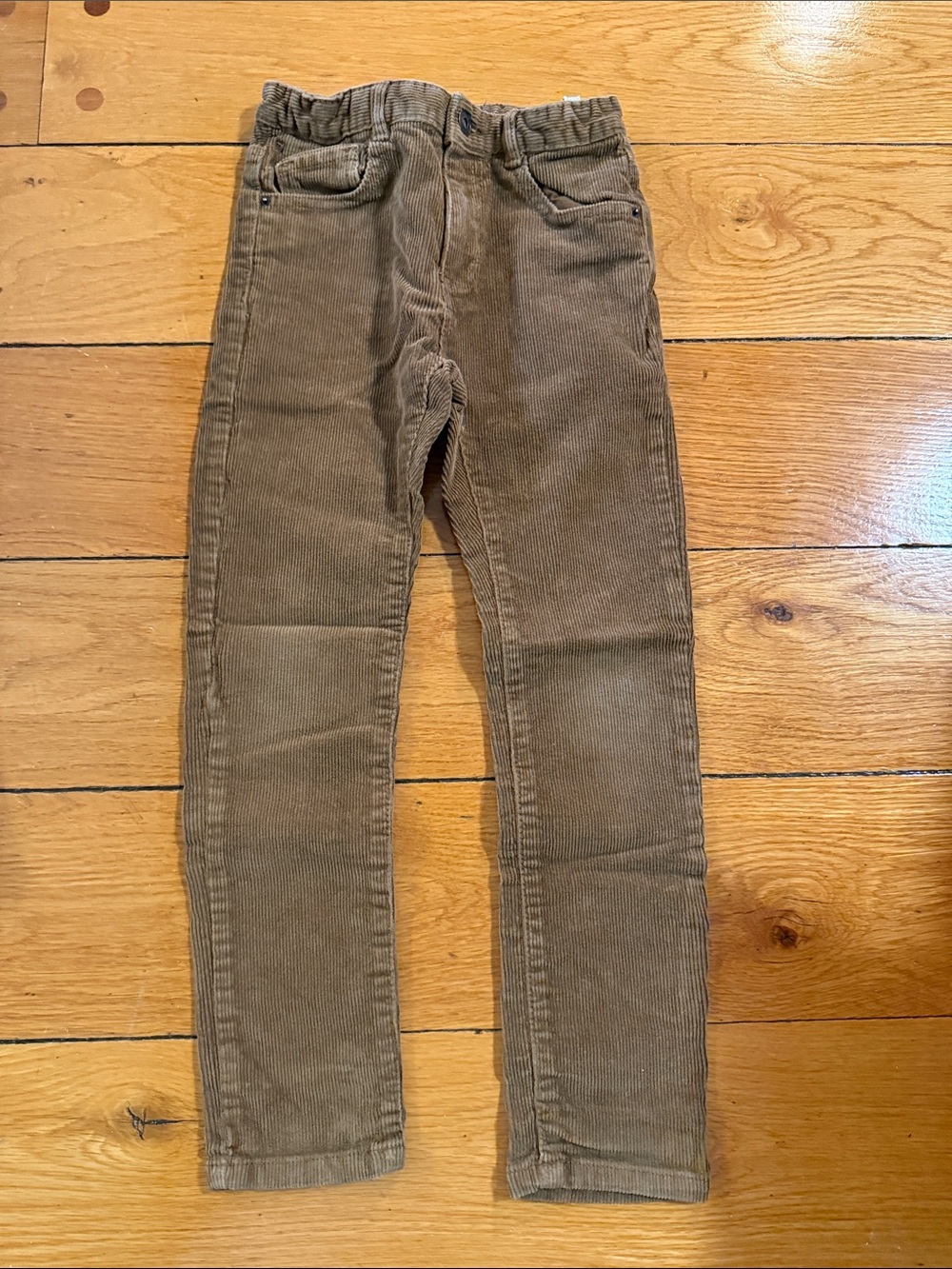 Zara Men's Corduroy Pants in Taupe Brown